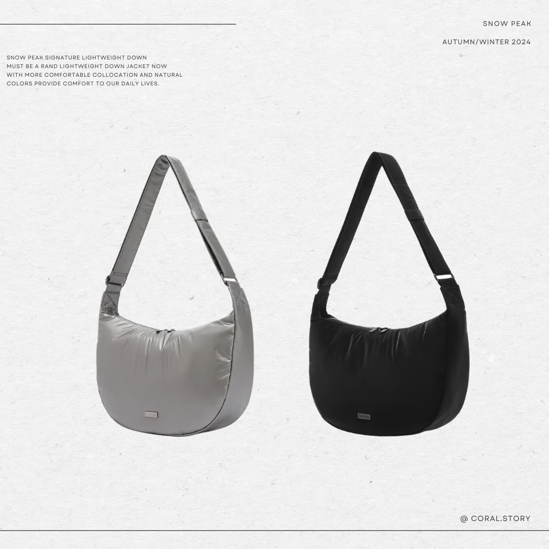 SNOW PEAK 24F/W SILKY HOBO BAG S24WWTCB58