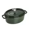 STAUB 橢圓形鑄鐵鍋 29CM 白色松露/芥茉黃/櫻桃紅/黑/石墨灰/羅勒綠/深藍色