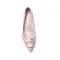 GIADA 牛皮飾釦尖頭低跟鞋-鏡粉