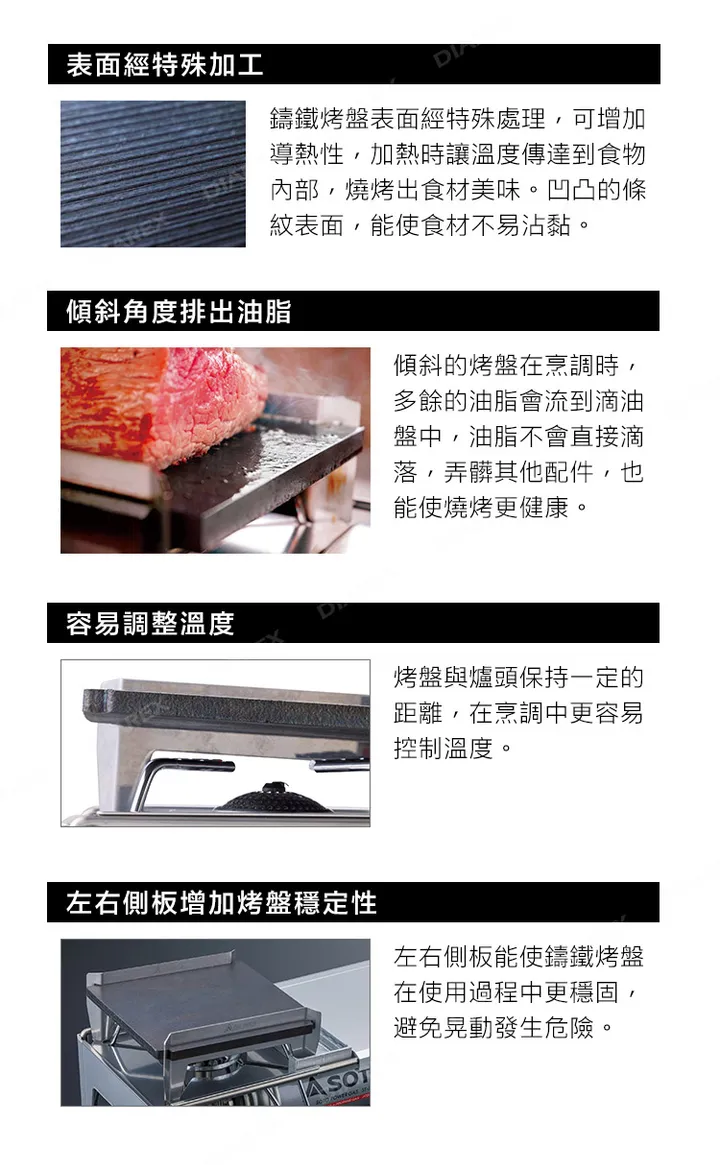【SOTO】 蜘蛛爐專用鑄鐵烤盤－ST-3100