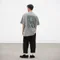 REPUTATION PRODUCTIONS® DELIVERING DAILY WEAR CHOOSE pieces patchwork / D-TEE.SS - 裁片拼接短tee / 靛青綠