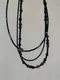 LINENNE－silver mix beads nacklace (3type)