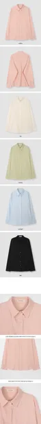 Slowand made－直條紋理純棉襯衫：5color！新增水藍色
