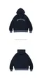 【23FW】Wooalong 布標LOGO造型連帽TEE(深藍)