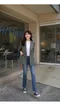 【預購】雙11獨家優惠 經典刷白小磨破直筒牛仔褲 黑/淺藍/深藍 (優惠價至雙11截止喔!)