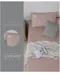 240織紗精梳棉枕套床包組(山茶粉-雙人)純色系列