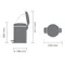 【缺貨】BRABANTIA PEDAL BIN 霧面黑 時尚腳踏垃圾桶 3L #113321