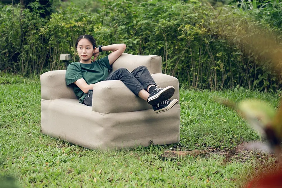 【Outdoorbase】 Air單品充氣沙發 卡其色/深藍－23694/23700