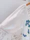 刺繡花朵鉤織 拼接圓裙洋裝_(2色:白)