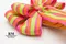 春天條紋蝴蝶結 (K1204-6/Spring Stripes Butterfly Bow) ｜手作｜布置｜裝飾｜緞帶用途｜綠色