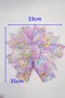 繽紛兔子蝴蝶結 (KF7505GC-11-11/Colorful rabbit Bow) ｜手作｜布置｜裝飾｜大蝴蝶結｜復活節｜拷克｜鐵絲邊