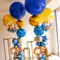 氣球佈置：宮廷風球柱-藍金色/單柱[DW20_38]