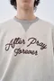【25FW】After Pray 復古字體長袖上衣(米白)