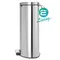 【缺貨】BRABANTIA PEDAL BIN FLATBACK 腳踏式垃圾桶 金屬銀 #482007