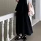 A little b －pretzel pleats skirt (2color)：鬆緊棉麻長裙