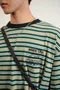 REPUTATION PRODUCTIONS®  Border Stripe Tee / D - TEE.SS- 左胸電繡橫條口袋TEE /  綠條紋