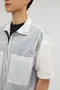 【22SS】韓國 立領風衣短袖透膚外套