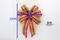 圓點條紋相間蝴蝶結(W791/Polka Dot Striped Interlaced Butterfly Bow) ｜手作｜布置｜白色｜緞帶用途