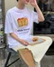 LINENNE－bread boxy tee (2color)