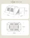 [ OutdoorBase ] 沙丘光影隧道帳-兩色｜新色 灰色  OB22390 帳篷 天幕 5-8人帳篷 隧道帳 一房一廳 自立帳