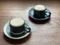 日本 六魯 兵式 咖啡杯盤組-黑白十草（7352）/ 黑條紋（7449）
