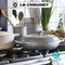 Le Creuset 壽喜燒鑄鐵鍋 圓鍋 30cm 3.2L 棉花白／薄霧灰