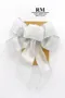 銀河閃爍蝴蝶結 (W707S-11/Galactic Sparkle Butterfly Bow) ｜手作｜布置｜銀色｜緞帶用途