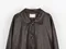 LINENNE－rough leather jumper (2color)：簡潔口袋寬鬆皮夾克