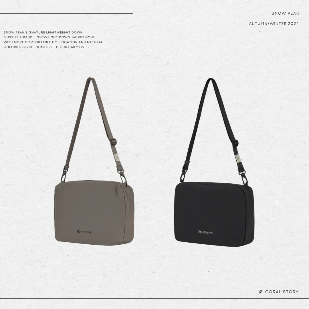 SNOW PEAK DUAL TECH SQUARE CROSS BAG M 方形斜挎包S24FUFCB38