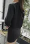 黑天鵝的語意-短短西裝外套(有墊肩)+造型挖腰開叉洋裝 套裝