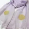 【非超光】生命之花刺繡日製抗UV有機棉圍巾 -藕紫