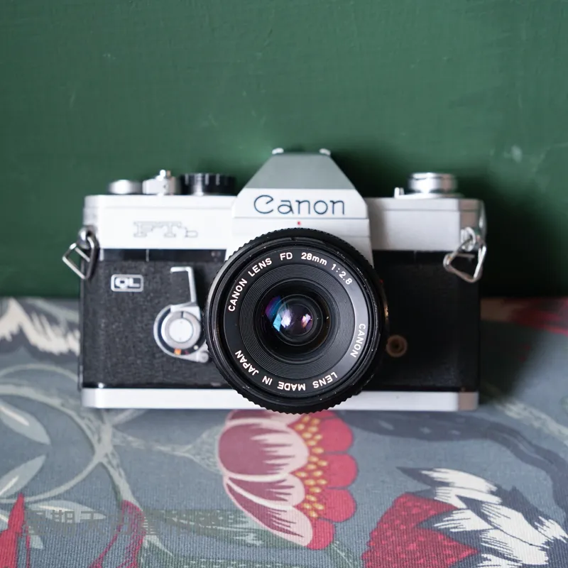 キャノンFTb前期型／FD50mmf1.8SCフード付【実写確認済整備品】 CANON FTB + FD 50mm F1.8 底片單眼相機SLR