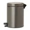 【缺貨】BRABANTIA PEDAL BIN NEWICON 白金色 時尚腳踏式垃圾桶 5L #112683