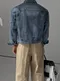 【26FW】韓國 爆裂紋水洗牛仔外套(2色)