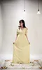 70's Vintage Cotton Yellow Prairie Dress/1970年代復古純棉黃色草原系連身裙