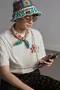 【M.CRAFTSMAN】Yoggle 編織手機背帶  粉灰