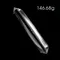 超光高品質雙尖白水晶柱146.68g14.9cm