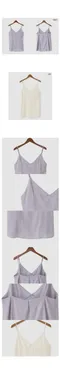 어리틀빗A little b－conto layered ops：絲質單件式長版罩衫