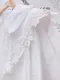 立體花朵蕾絲 雙層翻領襯衫＿(2色:白)