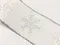聖誕銀蔥雪花白色網格拷克織帶 -63mm ( Snowflake Ribbon)