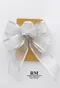 銀灰輕飄蝴蝶結 (W45S/Silver Gray Light and Airy Butterfly Bow) ｜手作｜布置｜銀色｜緞帶用途