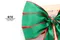 聖誕小精靈蝴蝶結(W743-10-A/Christmas Elf  Butterfly Bow) ｜手作｜布置｜綠色｜緞帶用途