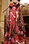 Vintage 60's to Early 70's Vibrant Floral Long Sleeve Polyester Dress/60年代至70年代初復古活力花卉長袖連身裙