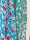可愛小雛菊 白色翻領排釦洋裝＿（2色：綠）