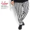 COOKMAN Chef Pants Wide Stripe Black 231-91804
