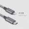moshi Integra TM 強韌系列USB-C to Lightning 耐用充電／傳輸編織線（0.25 公尺）灰