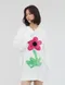 【22FW】韓國 花朵圖案針織上衣