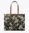 TORY BRUCHT MONOGRAM LEATHER HIGH FREQUENCY TOTE