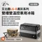 全新黑灰色 [ JUZ-COOL艾比酷 ]  雙槽50L壓縮機行動冰箱│D系列 戶外冰箱 車露 車宿 LG-D50