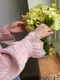 【預購】正韓 布蕾絲優雅立領花瓣袖上衣